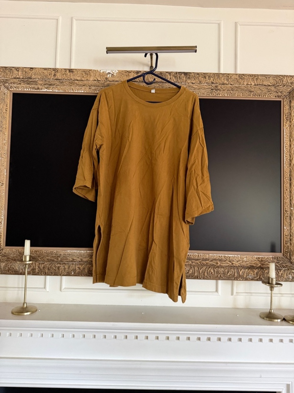 Uniqlo Women's Tunic Top - Mustard Brown